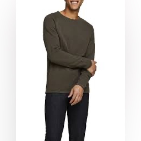 Jack and Jones Army Green Crew Waffle Knit Sweater Size XXL - Picture 2 of 9